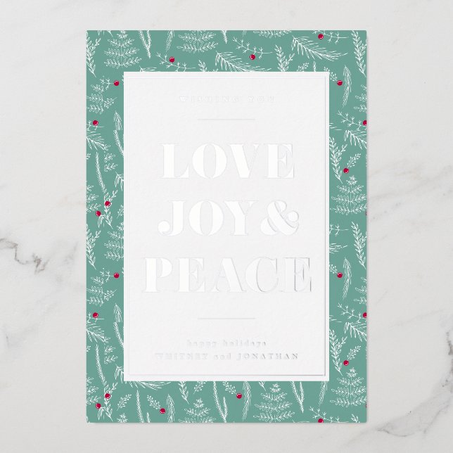 LOVE JOY & PEACE | Add Your Photo (Front)