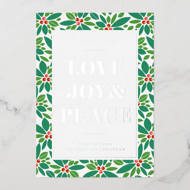 LOVE JOY & PEACE | Add Your Photo (Front)