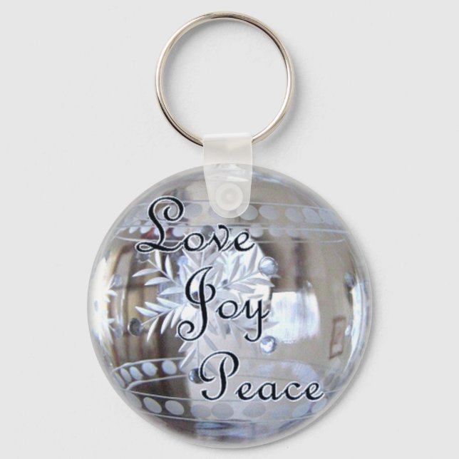 Love, Joy, Peace! Key Ring (Front)