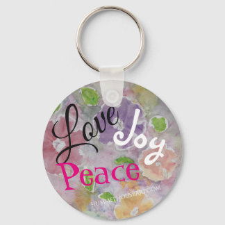 Love Joy Peace Keyring