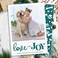 LOVE & JOY Personalised Dog Pet Photo Paw Print