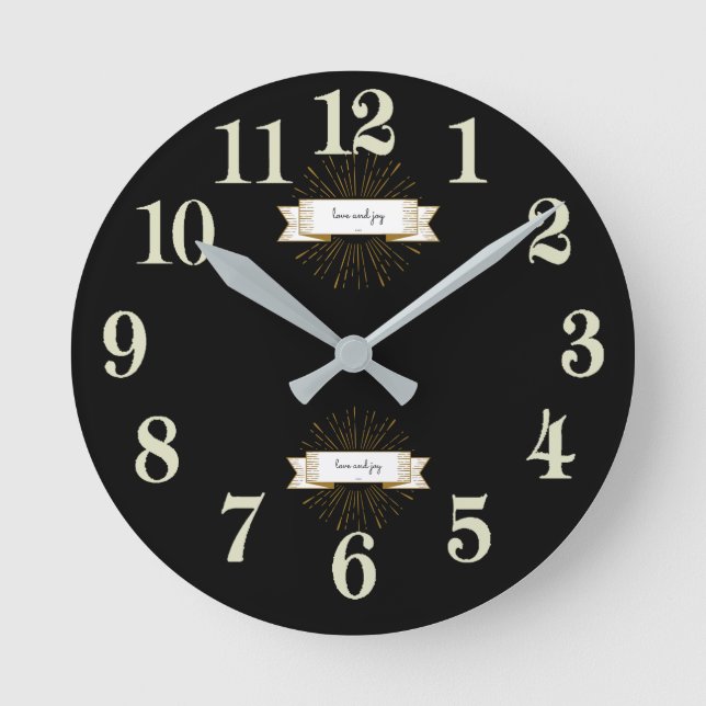 Love&Joy Round Clock (Front)