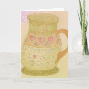 Love Jug Fun Art Greeting Card