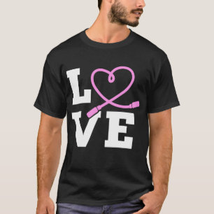 LOVE Jump Rope Skipping Jumping Sports T-Shirt