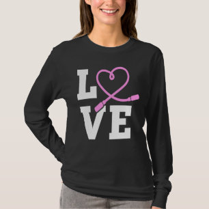 LOVE Jump Rope Skipping Jumping Sports T-Shirt