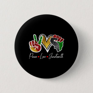 Love Juneteenth Black Pride Freedom 4th Of July  6 Cm Round Badge