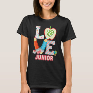 Love Junior Kid Student Teacher Back To School I L T-Shirt