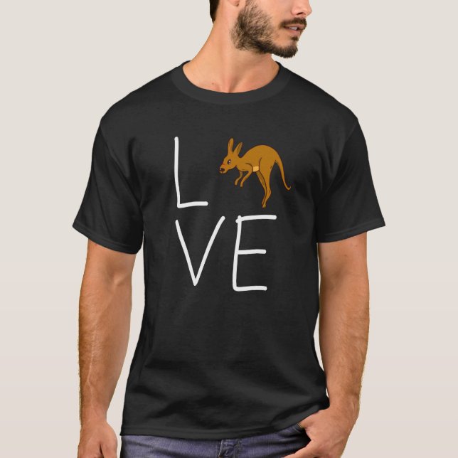 Love Kangaroo Aussie Australia Kids Kangaroo T-Shirt (Front)