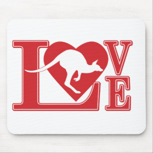 Love-Kangaroo Mouse Pad
