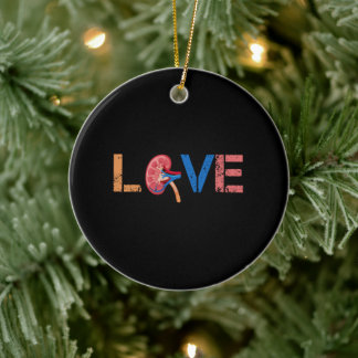 Love Kidney Organ Nephrology Ceramic Tree Decoration