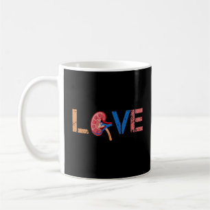Love Kidney Organ Nephrology Coffee Mug