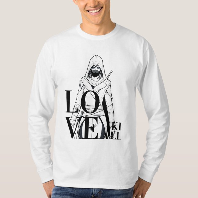 Love Kill: Mysterious Assassin Art T-Shirt (Front)