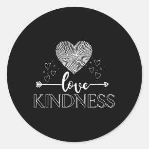 Love Kindness Unity Day Anti Bullying Awareness Or Classic Round Sticker