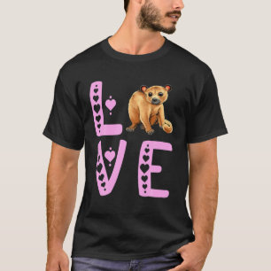 Love Kinkajou Heart Kinkajou Lover Prehensile Anim T-Shirt