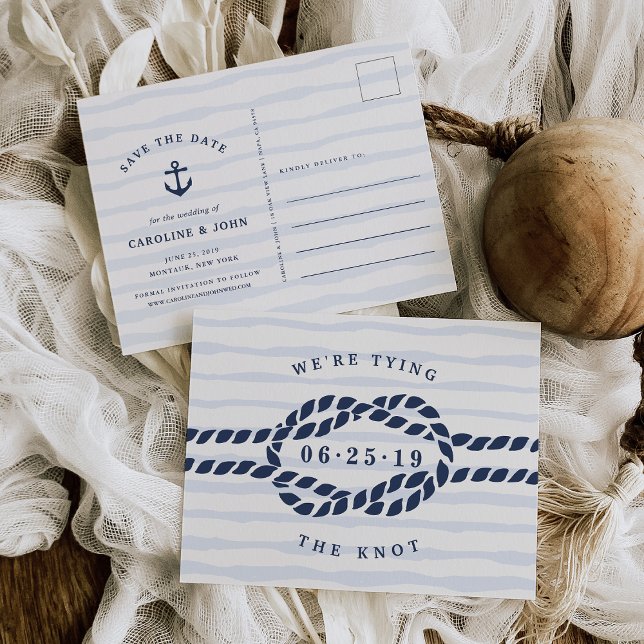 Love Knot Save the Date Announcement Postcard (Creator Uploaded)