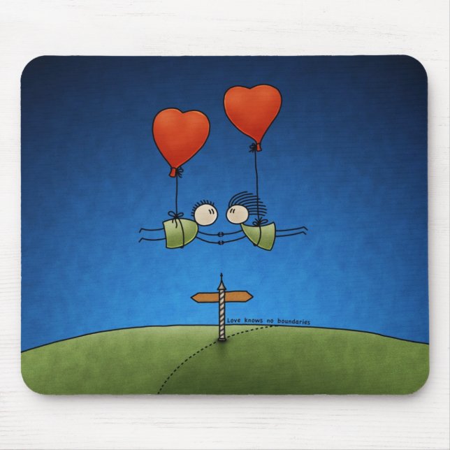 Love Knows No Boundaries Mouse Pad (Front)