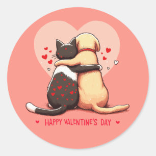 Love knows no bounds classic round sticker