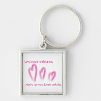 Love knows no distance keychain
