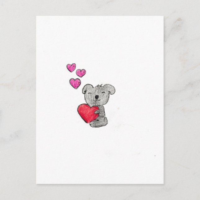 Love Koala Bear Postcard (Front)
