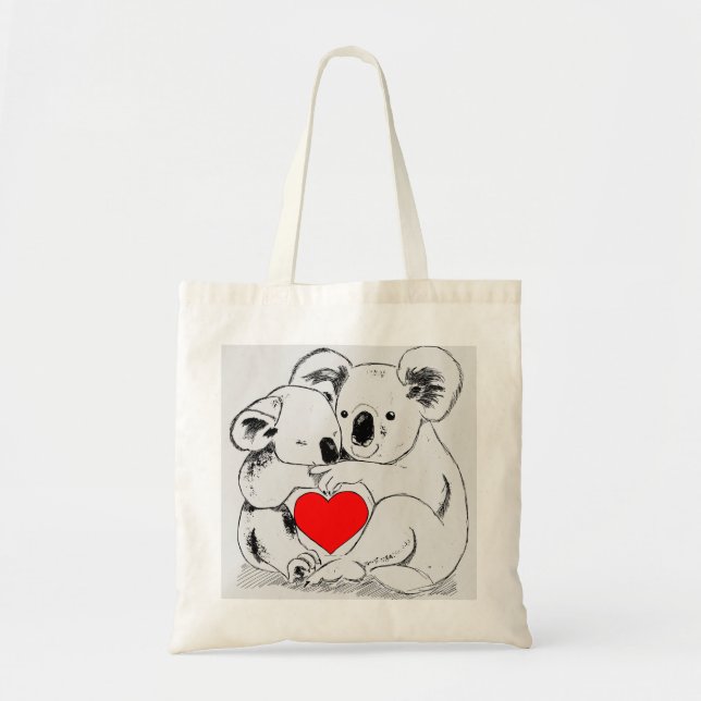 Love Koala Bears Tote Bag (Front)