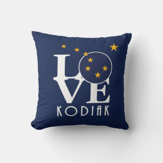 LOVE Kodiak Alaska Cushion