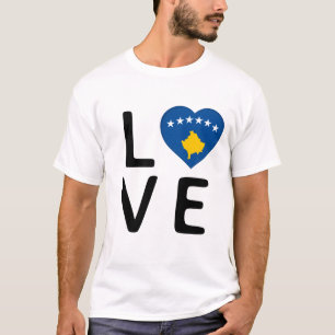 Love - Kosovo Flag T-Shirt