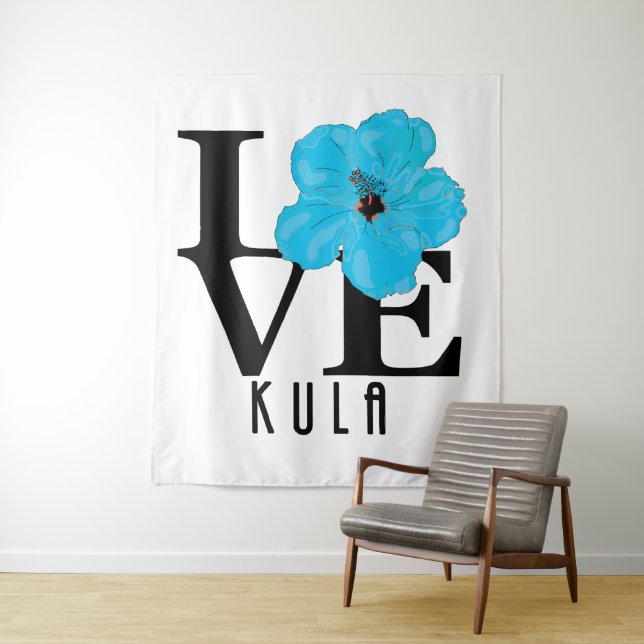 LOVE Kula Hawaii Tapestry (In Situ)