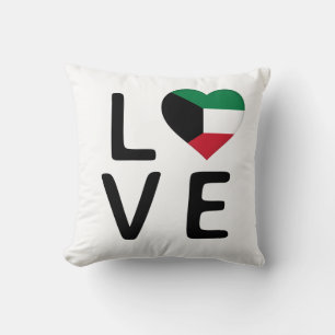 Love - Kuwait Flag Cushion