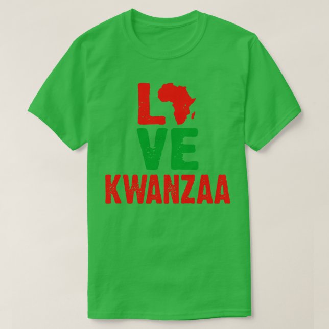 Love Kwanzaa T-Shirt (Design Front)