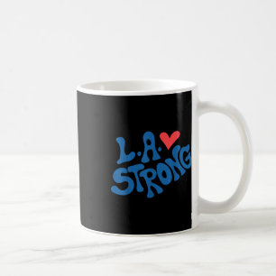 Love La Heart Los Angeles Strong Supportive Coffee Mug