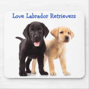 Love Labrador Retriever Puppies Mousepad