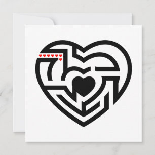 love labyrinth invitation