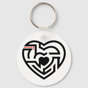 love labyrinth key ring