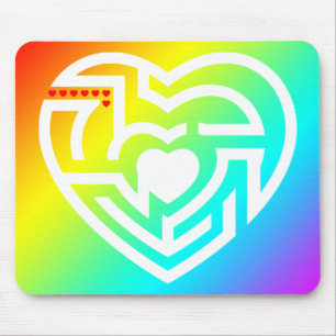 love labyrinth mouse pad
