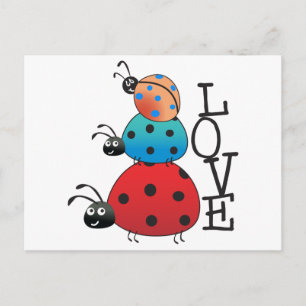 Love Ladybugs Postcard