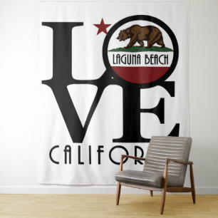 LOVE Laguna Beach Tapestry