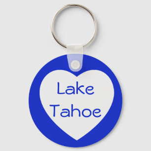 Love Lake Tahoe California / Nevada Heart Keychain