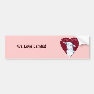 Love Lambs Bumper Sticker