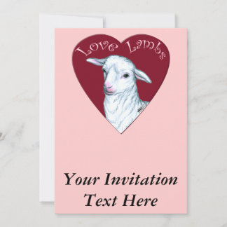 Love Lambs Invitation