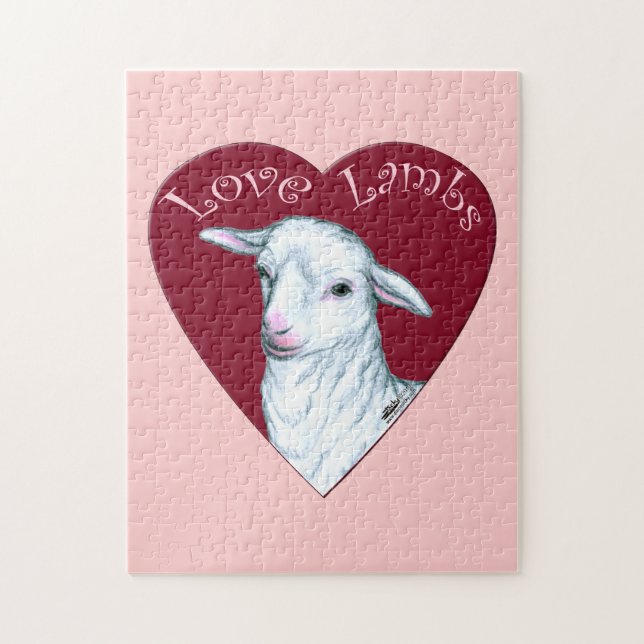 Love Lambs Jigsaw Puzzle (Vertical)