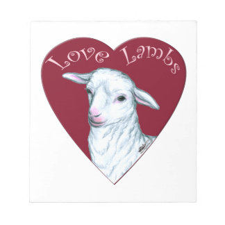 Love Lambs Notepad