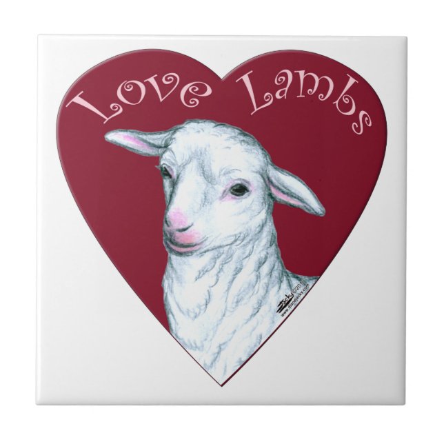 Love Lambs Tile (Front)