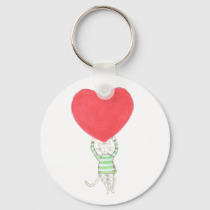 love, l'amour, amore key ring