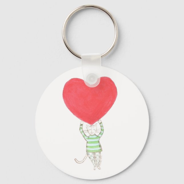 love, l'amour, amore  key ring (Front)