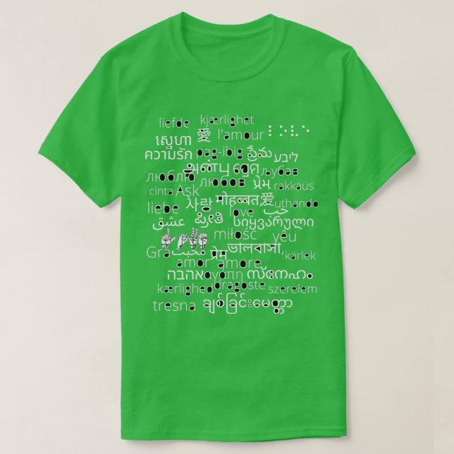 love languages T-Shirt (Design Front)