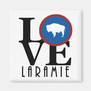LOVE Laramie Wyoming Magnet