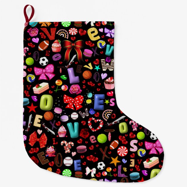 Love Large Christmas Stocking (Front)