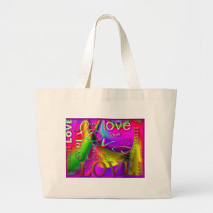 Love Large Tote Bag