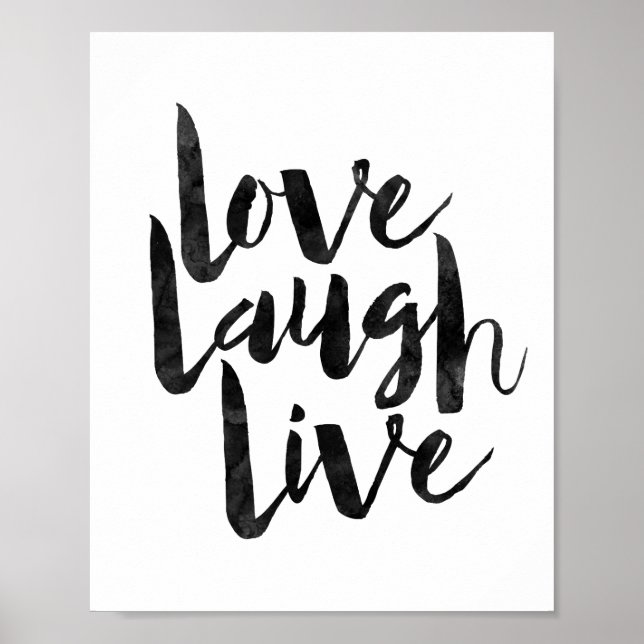 Love Laugh Live Poster (Front)