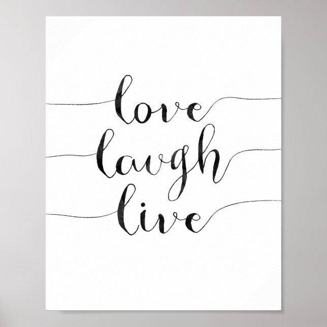 Love Laugh Live Poster (Front)
